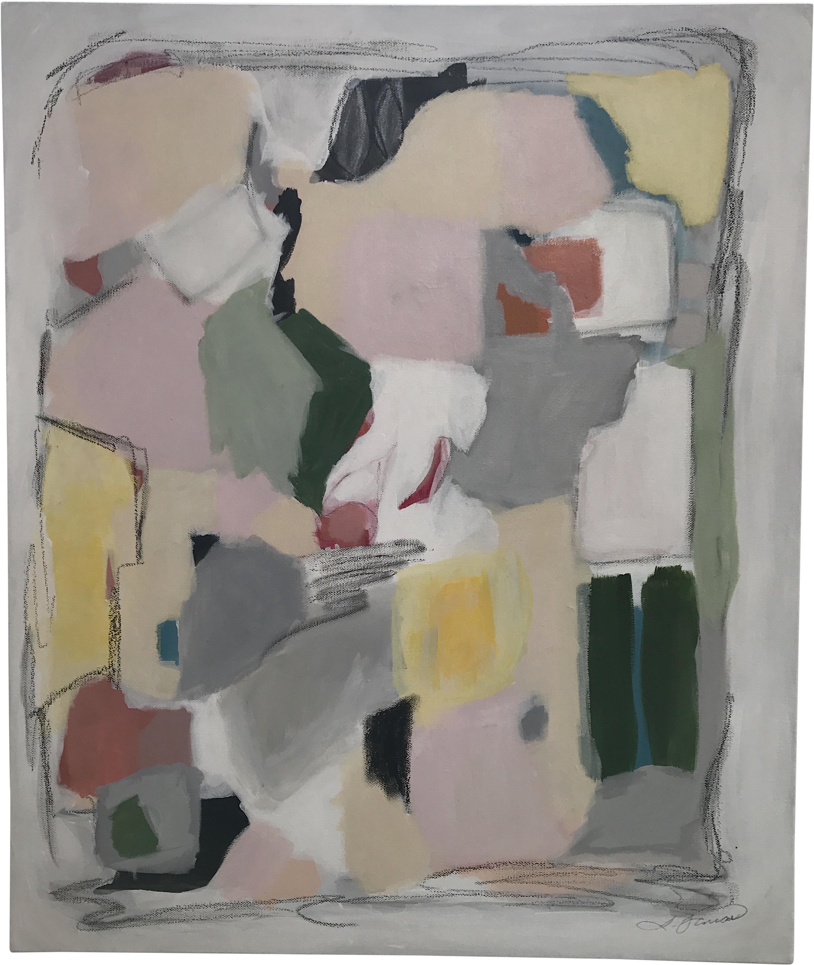 "limon" Mixed Media Painting By Sarah Farrar Through - Modern Art (3030x3593), Png Download