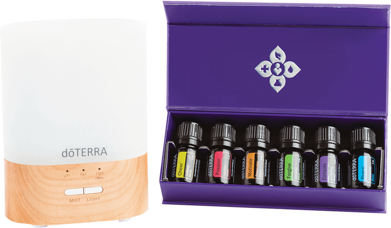 Doterra Emotional Aromatherapy Kit With Lumo Diffuser - Doterra Emotional Aromatherapy Kit (2100x1229), Png Download