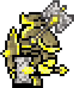 Paladin - Paladin Pixel (390x400), Png Download