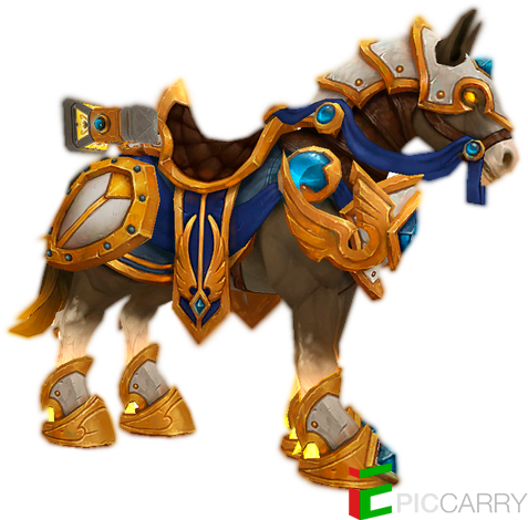 Paladin Class Mount - Harsh Reins Of The Vengeful Charger (500x500), Png Download