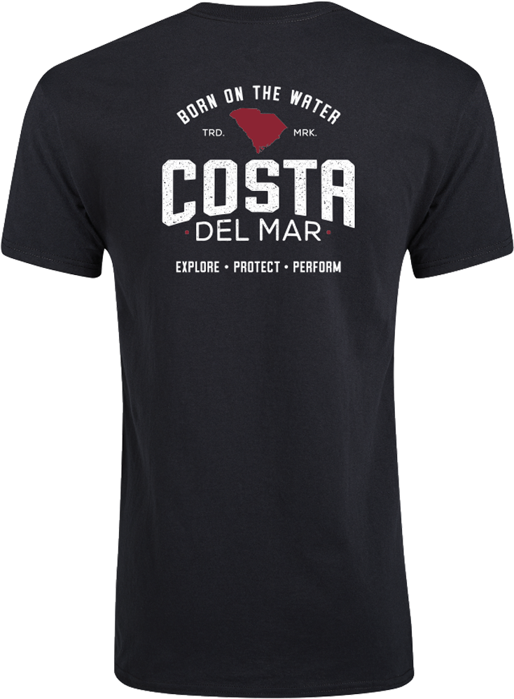 Costa Del Mar Topclass South Carolina In Black, Size - Costa Del Mar (2000x1000), Png Download