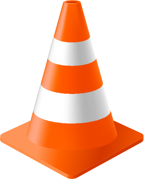 Traffic Cone Orange - Parking Cone (481x600), Png Download
