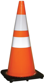 Injection Molded Pvc, Mutcd Compliant Traffic Cone - Traffic Cone 28 Inch (360x360), Png Download
