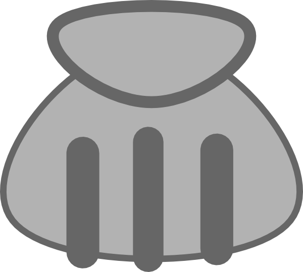 Small Gray Clam Clip Art - Clip Art (600x539), Png Download