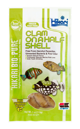 Clam On A Half Shell - Frozen Clams Fish Food (500x500), Png Download
