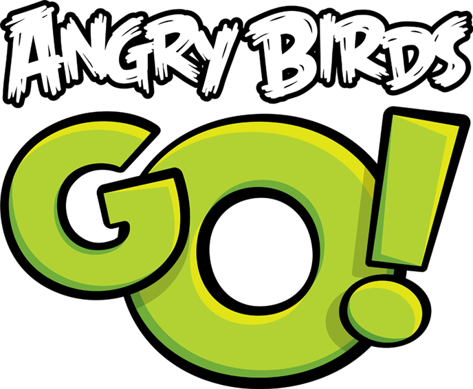 Angry Birds Go 1 Fsmdotcom - Angry Birds Logo (688x566), Png Download