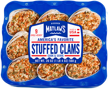 New England Style Stuffed Clams - Matlaw Clams (400x400), Png Download
