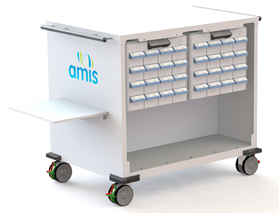 Transport 4 Or More Medication Boxes At Once - Kitchen Cart (404x308), Png Download