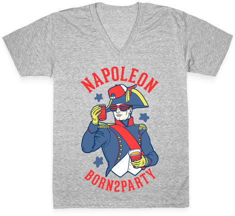 Napoleon Born2party V-neck Tee Shirt - Benzene Ring (484x484), Png Download