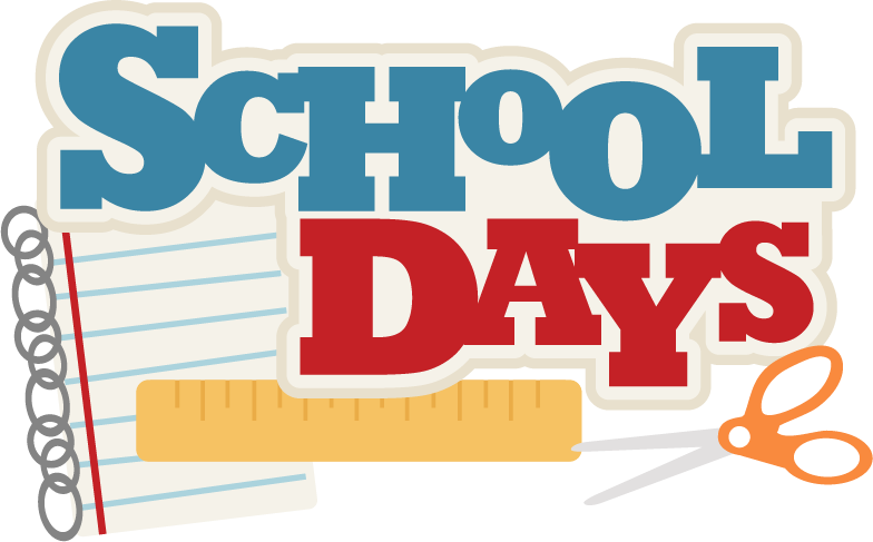 Imagenes Svg Scrapbooking - School Days Clip Art (784x487), Png Download