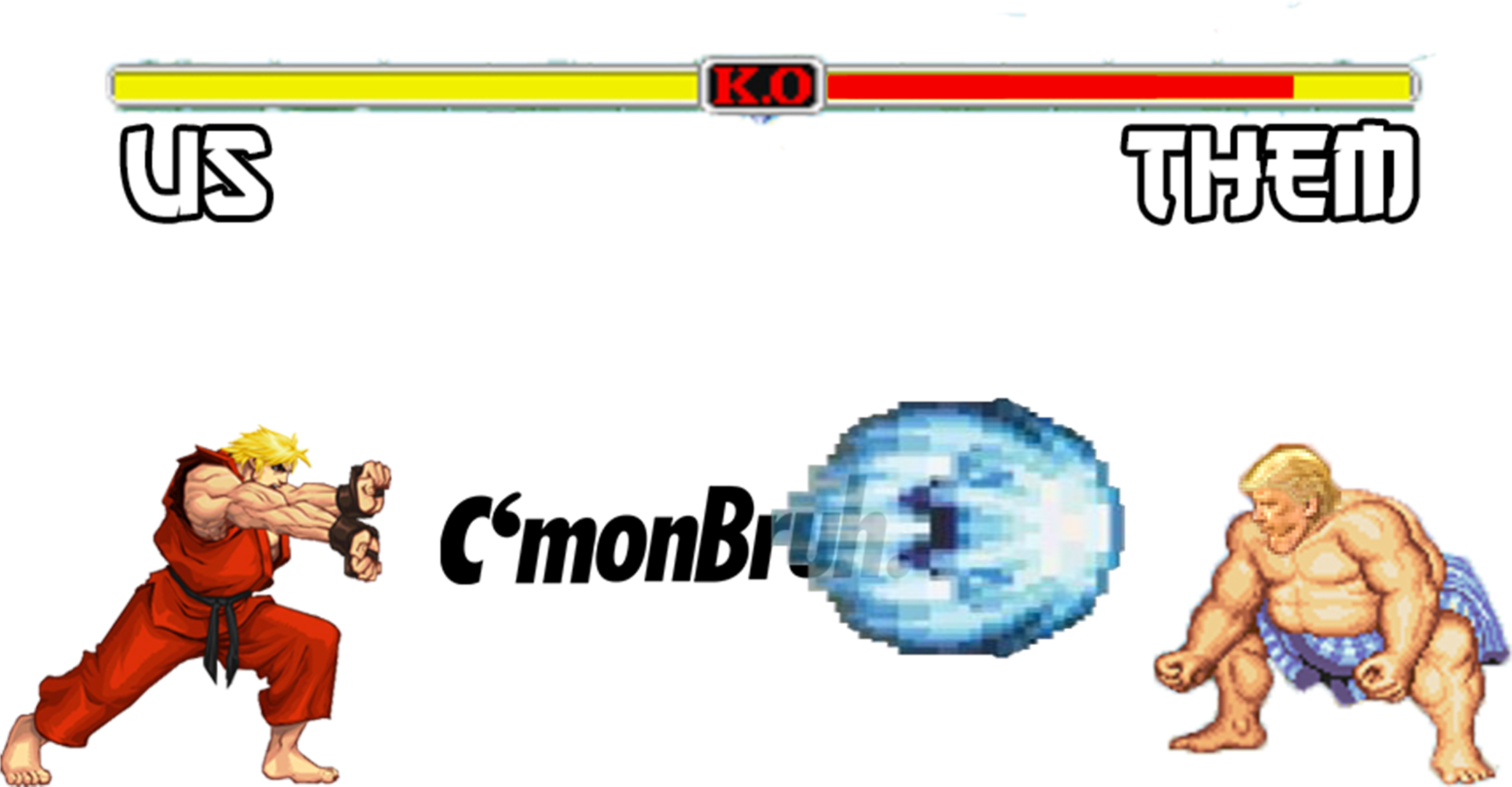 Image Of Us Vs Them Fight - Cartoon (4502x4502), Png Download