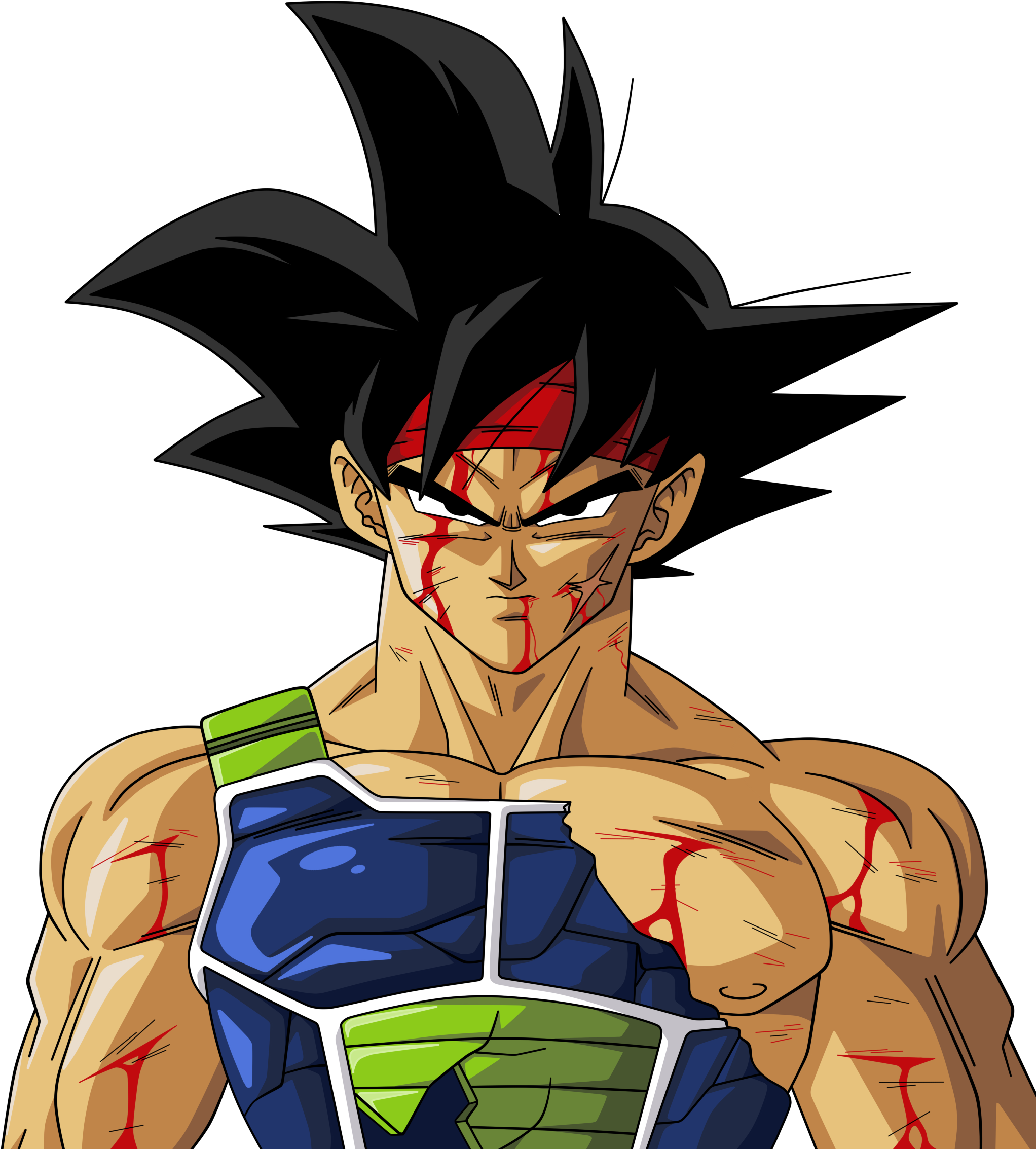 Bardock Render By Bardocksonic - Dibujos De Dragon Ball Bardock (808x989), Png Download