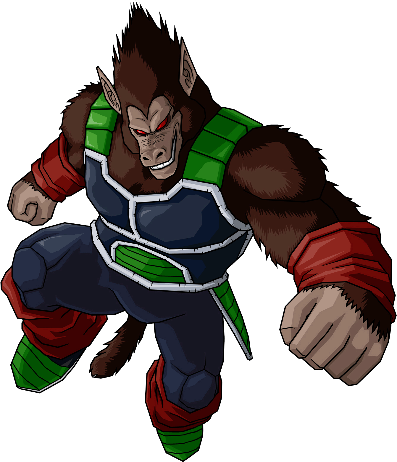 2203984-great Ape Bardock - Dragon Ball Bardock Ozaru (1600x1600), Png Download