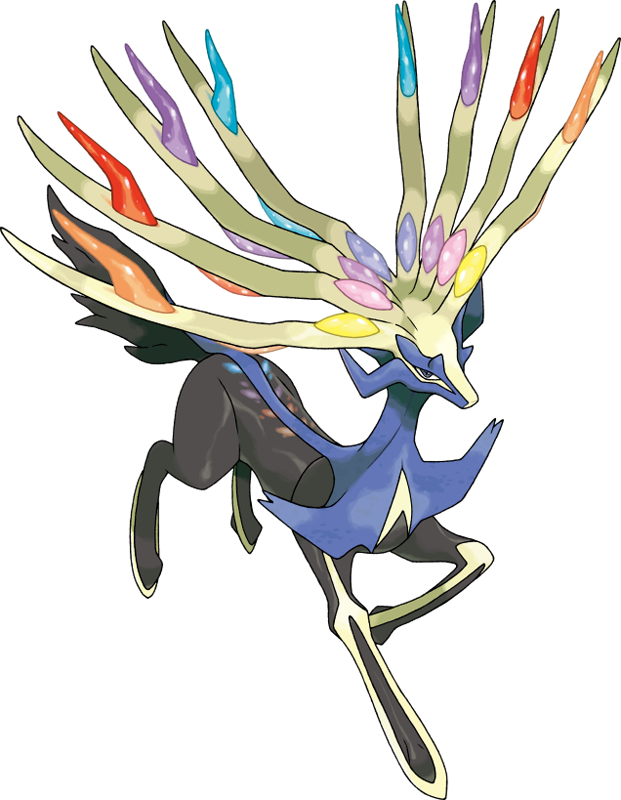 Stats, Moves, Evolution, Locations & Other Forms - Xerneas Pokemon (621x800), Png Download