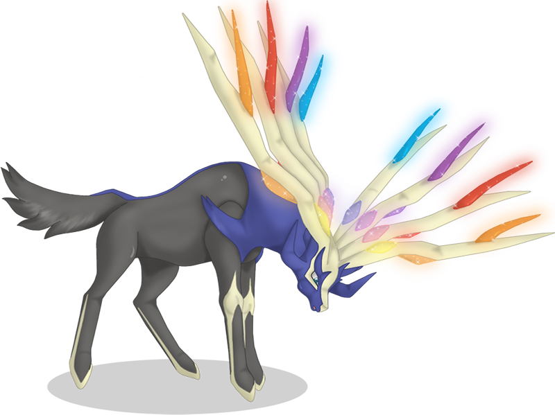 Shiny Xerneas Pokédex - Pokemon Xerneas Png (800x599), Png Download