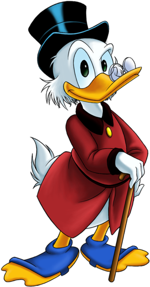 Uncle Scrooge Png Clip Art Image - Disney Characters Duck Tales (329x600), Png Download