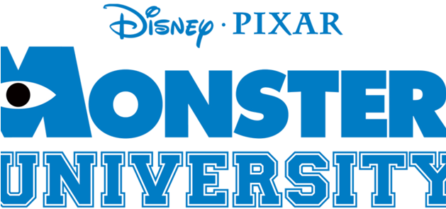 Monsters University Movie Title (628x314), Png Download