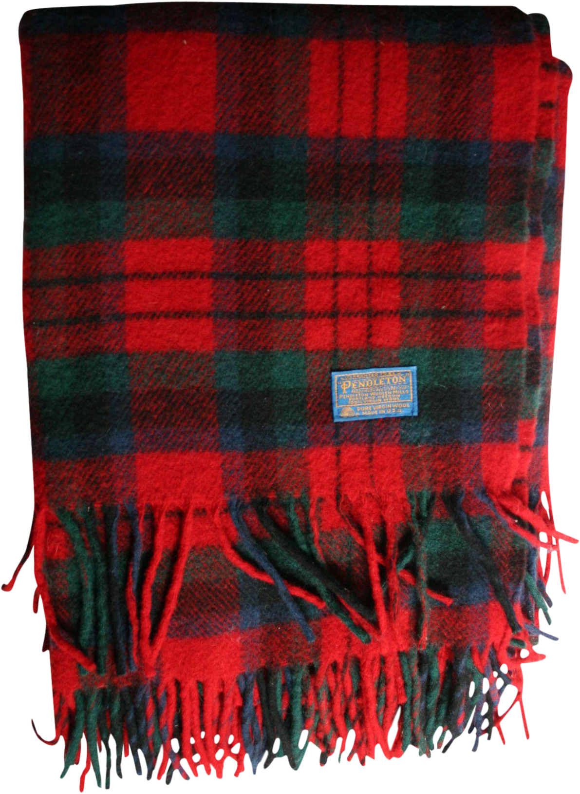 Beautiful Pendleton Wool Blanket Red Green Blue Plaid - Tartan (1627x1627), Png Download