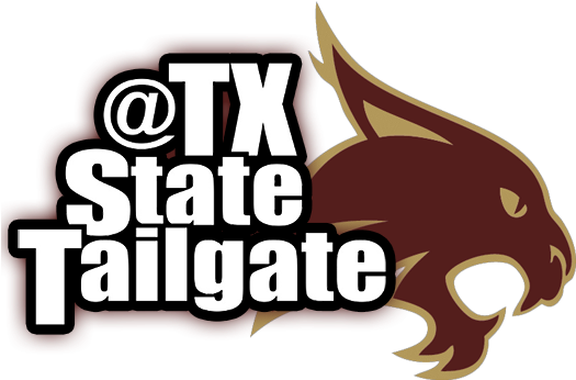 Clip Art Black And White Download Tailagate Tx Football - Texas State University (536x360), Png Download