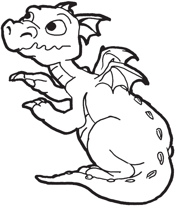 fantasy dragon coloring pages