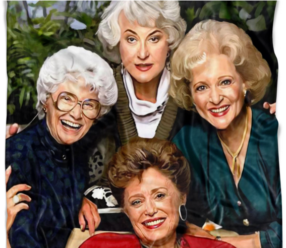 Golden Girls Digitally Hand Painted Ultra Soft Plush - Golden Girls (800x491), Png Download