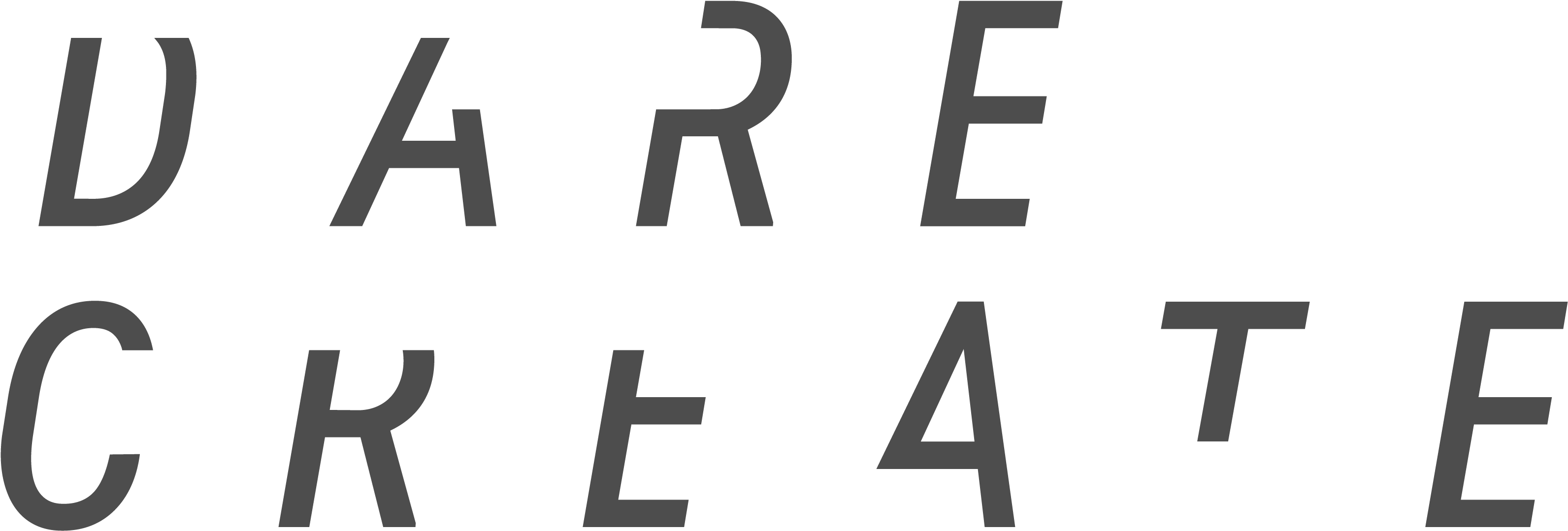 Dare Create Logo Dk Grey 01 - Graphics (3257x1600), Png Download