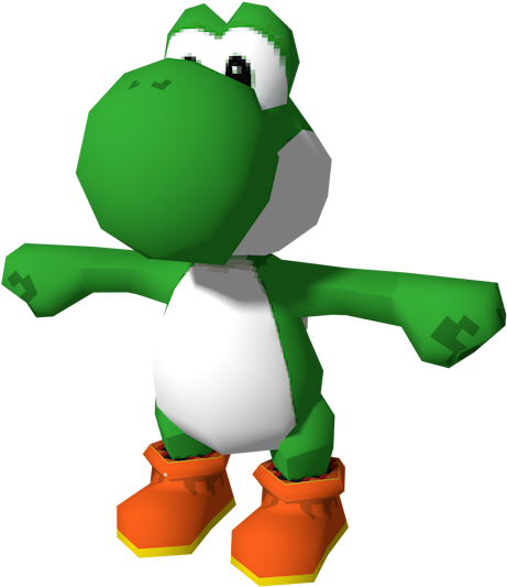 Download Zip Archive - Yoshi Mario 64 Ds (750x650), Png Download