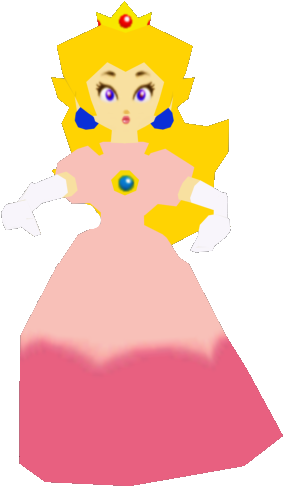 Peach 64 Released - Mario Party 64 Peach (323x511), Png Download