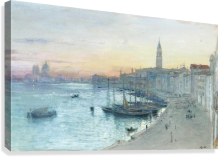 Scottish, 1839-1911 John Macwhirter Canvas Print - Landscape Painting (429x308), Png Download