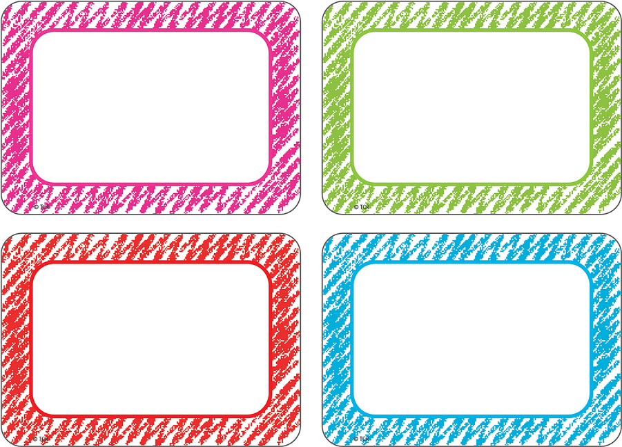 Tcr 2689 Scribble Nametags - Teacher Created Resources Scribble Name Tags/labels (900x900), Png Download