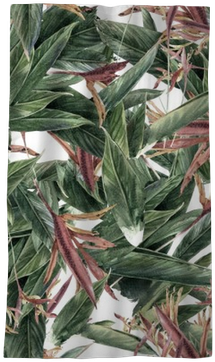 Watercolor Painting Of Leaf And Flowers, Seamless Pattern - Watercolor Painting (400x400), Png Download