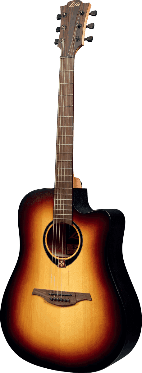 Lâg Tramontane 70 T70dce-brb - Lag Imperator I200 Gloss Finish Guitar, Brown Shadow (457x1200), Png Download