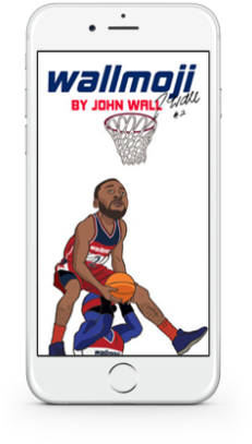 Wallmoji By John Wall Emojis And Stickers - Cartoon (1000x562), Png Download