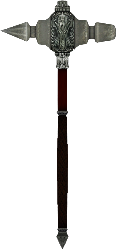 Oblivion Finesteelwarhammer War Hammer Png - Oblivion Fine Steel Warhammer (637x850), Png Download