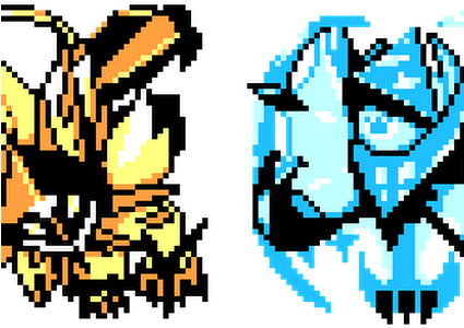 Pokemon Sun And Moon Legendary Pokemon 8 Bit Version - Dawn Wing Necrozma Gif (424x318), Png Download