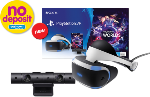 Playstation® Vr Starter Pack - Sony Worlds Vr - Ps4 (480x320), Png Download