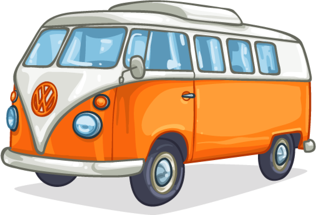 Download Campervan - Camper Van Cartoon PNG Image with No Background