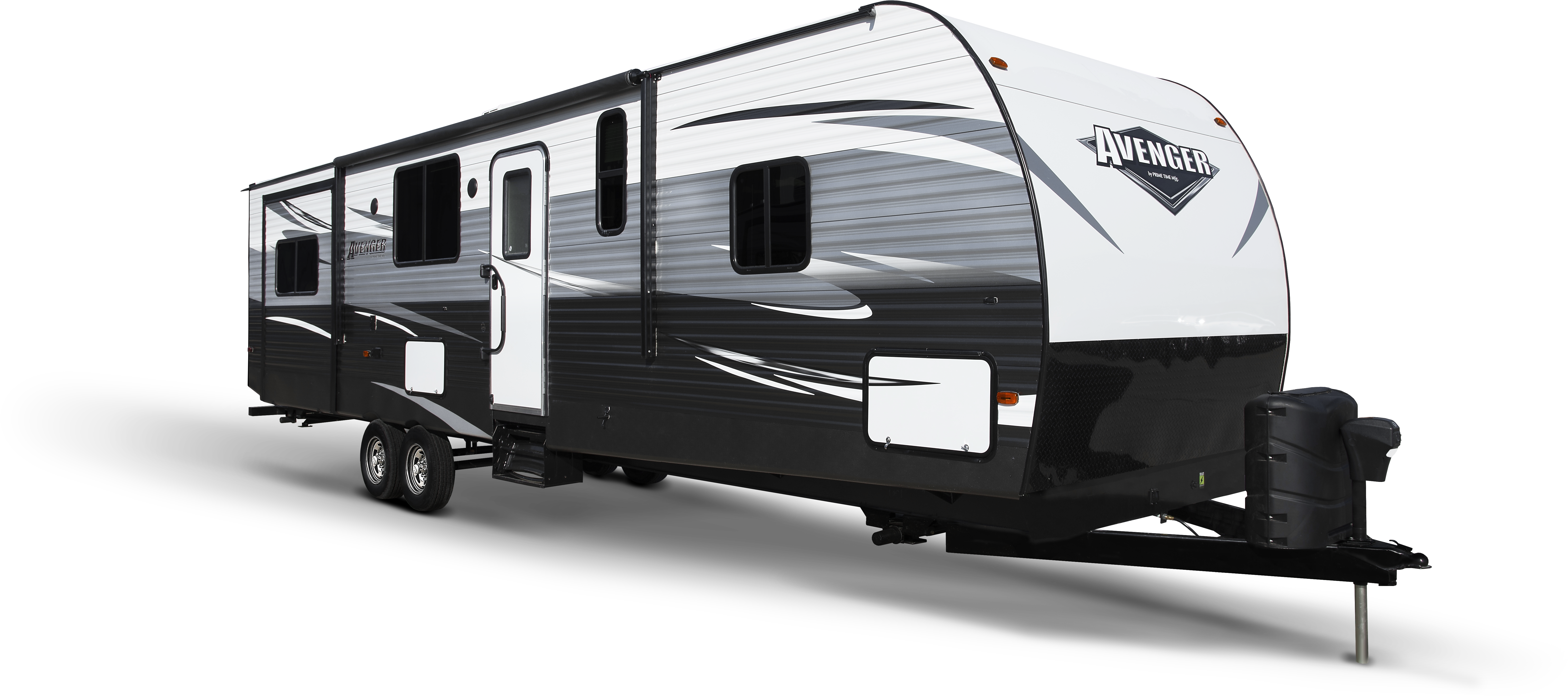 Prime Time Rv Avenger Travel Trailers - Prime Time Avenger 32 Den (6583x2972), Png Download