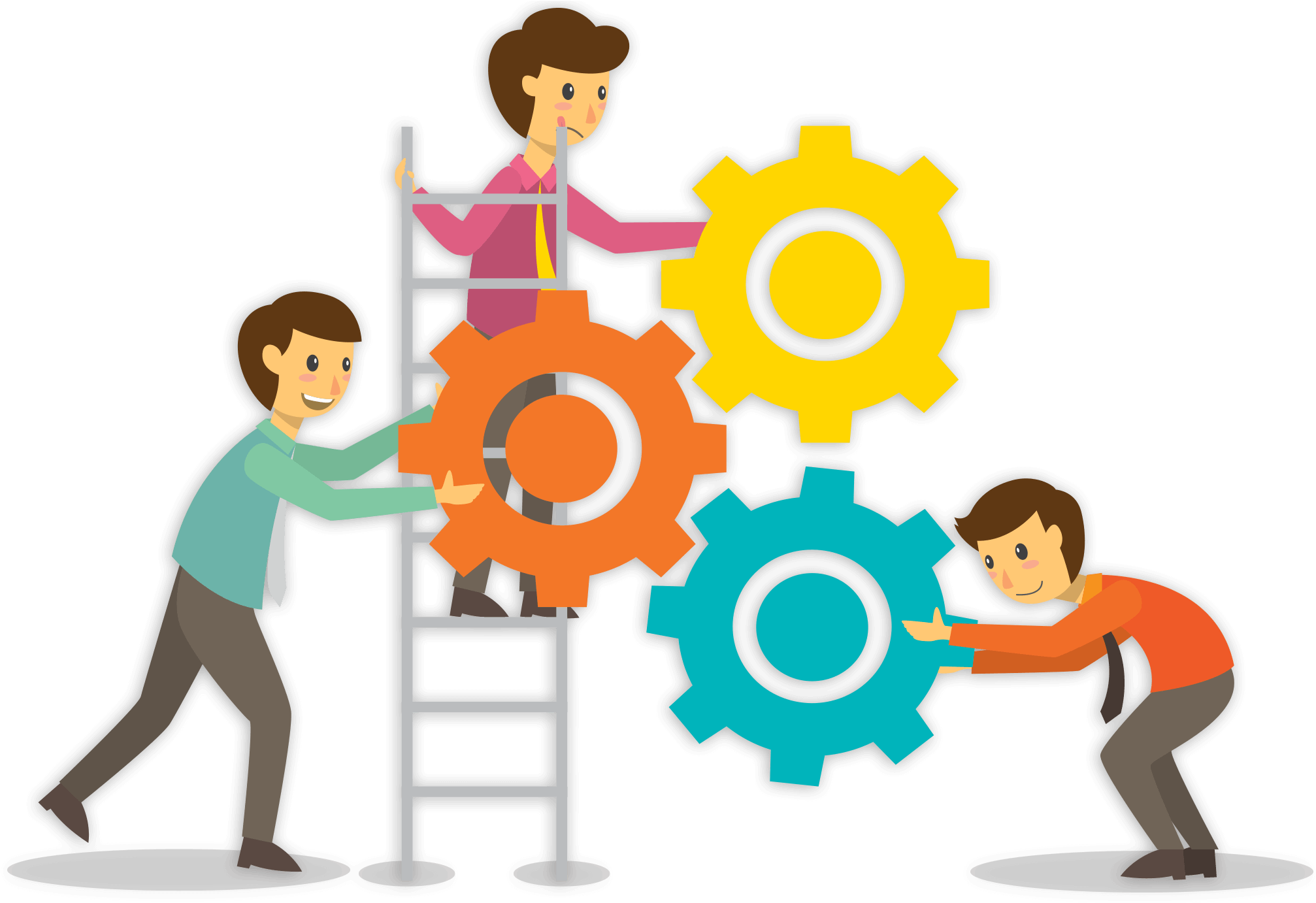 Our Team - Team Working Png (2048x1381), Png Download