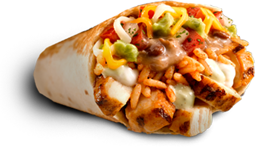 Xxl Grilled Stuft Burrito - Grilled Stuft Burrito Chicken (610x484), Png Download
