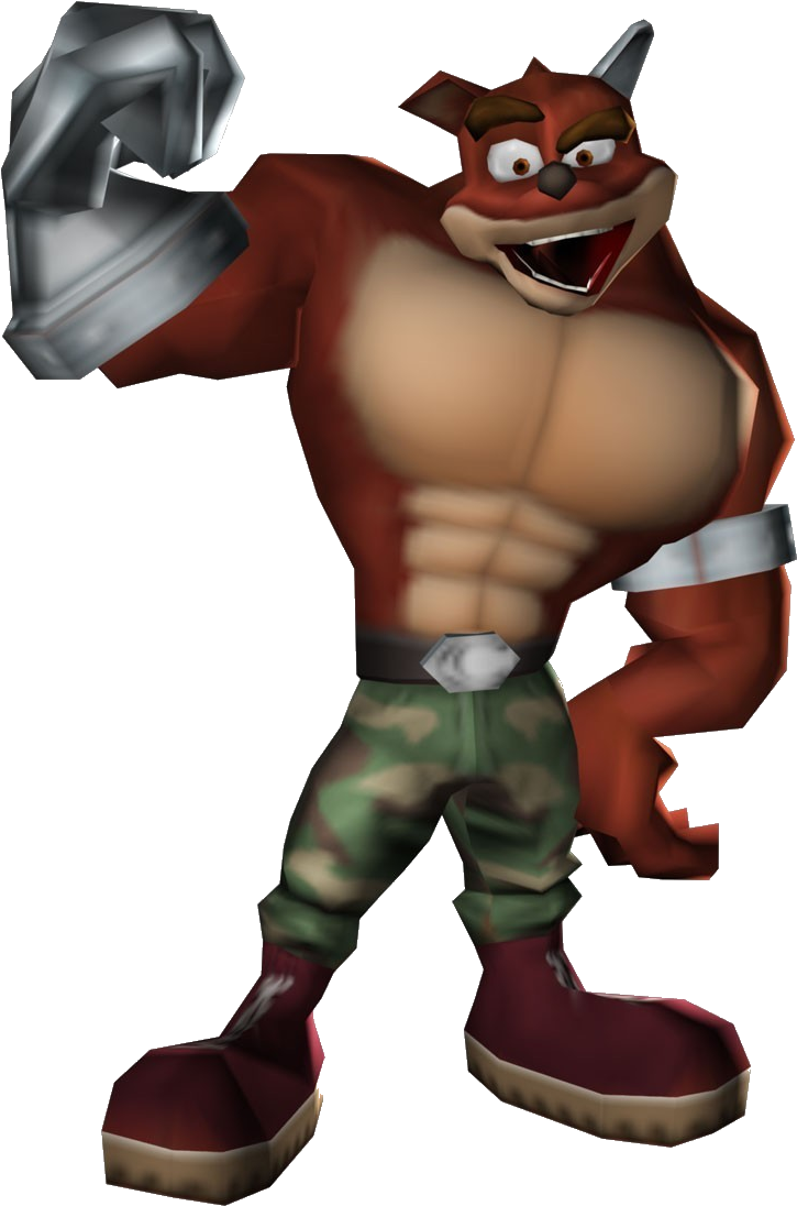 Crash Tag Team Racing Crunch Bandicoot - Crash Tag Team Racing Crunch (734x1101), Png Download