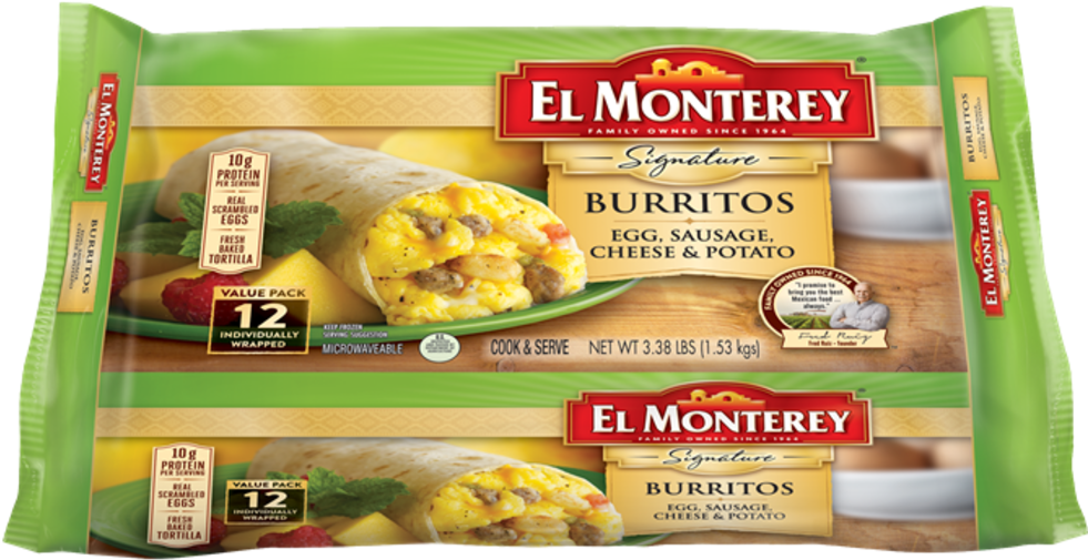 Ruiz Foods Recalls Over 50,000 Lbs - Monterey Breakfast Burrito Nutrition (986x555), Png Download
