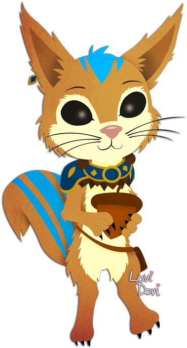 Smite By Lovidovi96 - Smite Ratatoskr Cartoon (600x786), Png Download