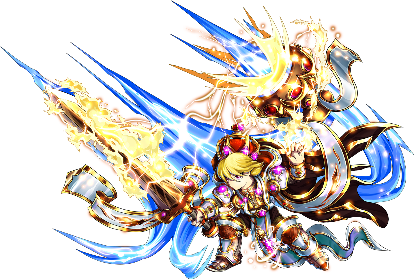 [ Img] - Brave Frontier Arthur (1482x1024), Png Download