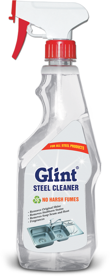 Glint- Steel Cleaner - Steel (393x984), Png Download