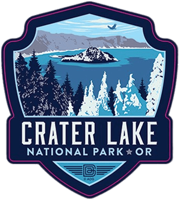 Crater Lake National Park Emblem - Canyonlands National Park Sticker (432x432), Png Download