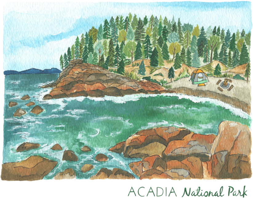 Acadia8x10-copy (1000x800), Png Download