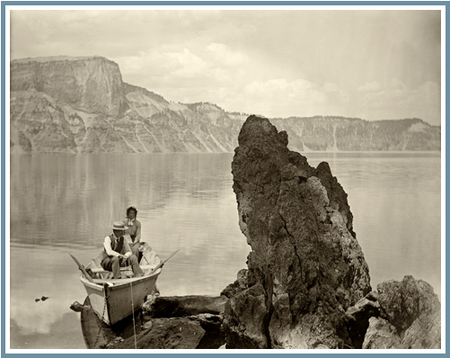 Fine Art Prints Of Historical Photos From Oregon's - Wizard Island (700x500), Png Download