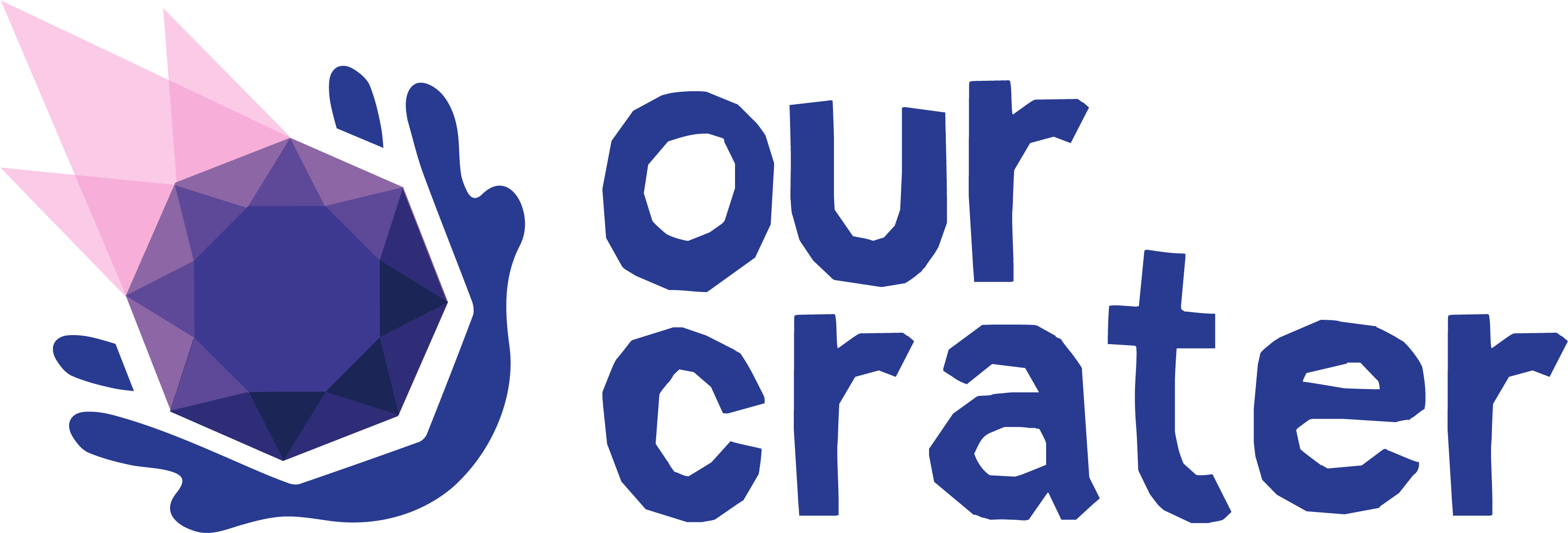 Logo Logo - Our Crater Logo (3362x1305), Png Download