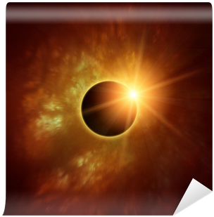 Solar Eclipse Tattoo Color (400x400), Png Download
